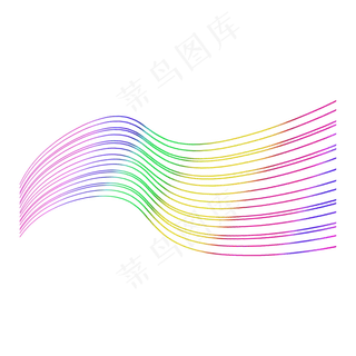 S形波浪线,免抠元素