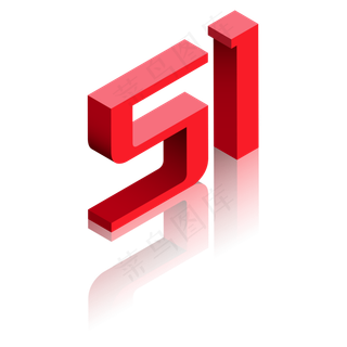 玻璃倒影五一字体矢量免抠png