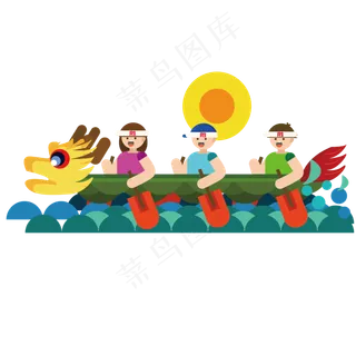 集体划龙舟必胜必胜第一端午节