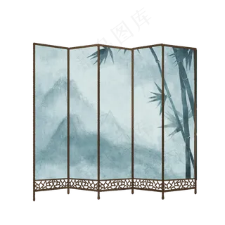 中国风古代屏风装饰免扣素材