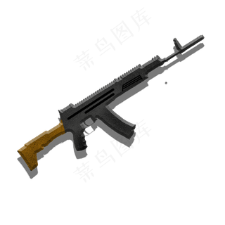 手绘建军冲锋枪