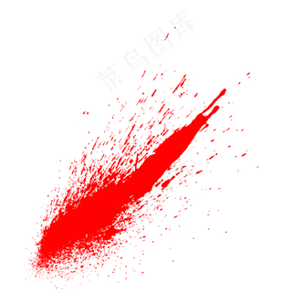 水彩红色艺术泼墨