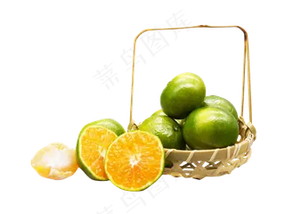 手提果篮橘子,免抠元素