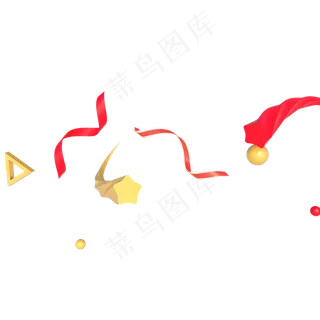 618电商漂浮几何装饰立体