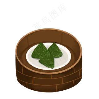 端午节一笼粽子设计素材
