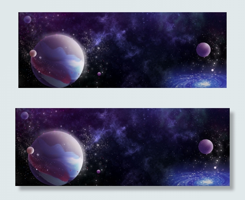 唯美简约宇宙星空星球背景