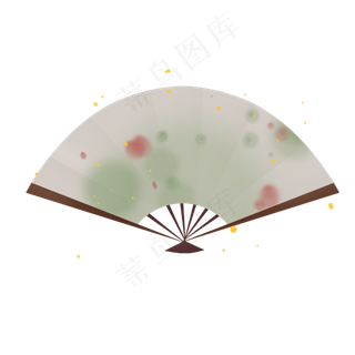 立春淡彩中国风水墨绿色荷叶荷花