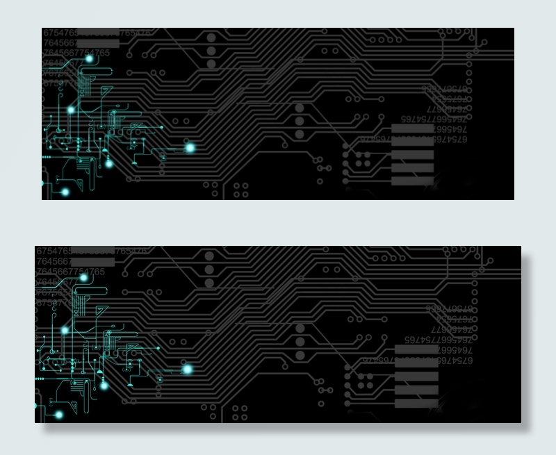 简约科技商务黑色电子banner