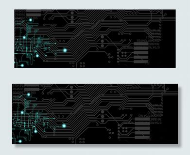 简约科技商务黑色电子banner