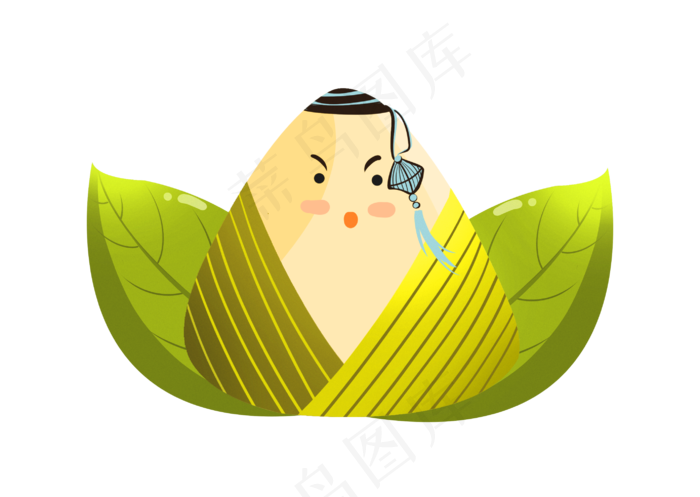 黄色叶子粽子插图