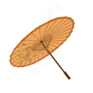 油纸伞传统古典中国风折伞PNG,免抠元素