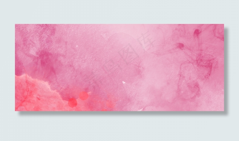 清新唯美水彩底纹粉色背景