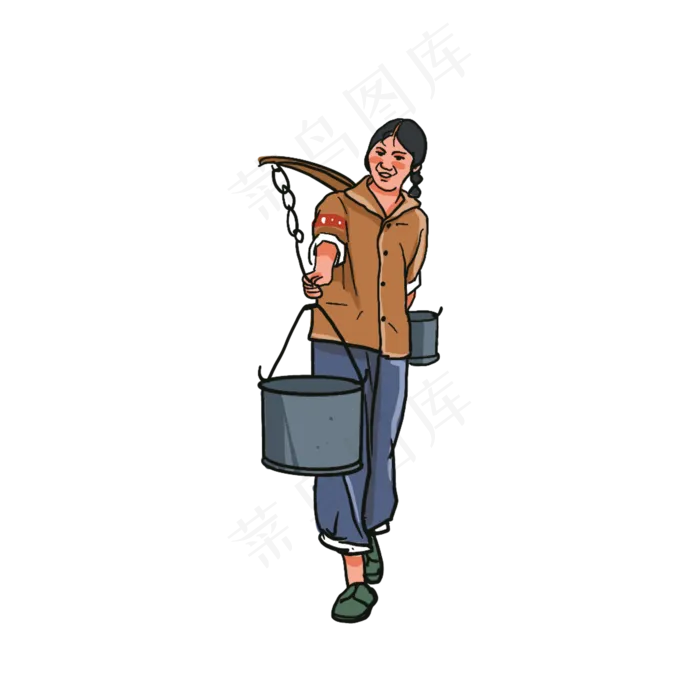 年代感人物妇女人物,免抠元素