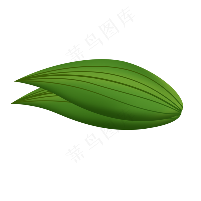 粽子节绿色叶子设计