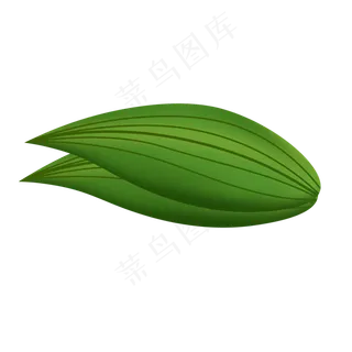 粽子节绿色叶子设计