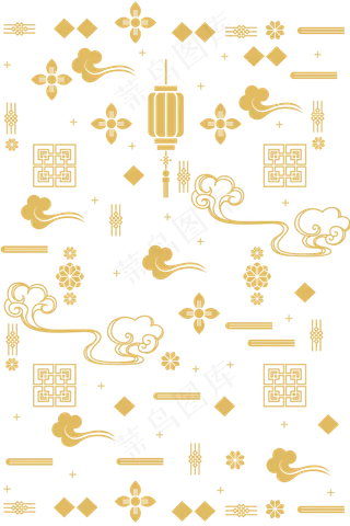 扁平鼠年新年底纹纹理,免抠元素