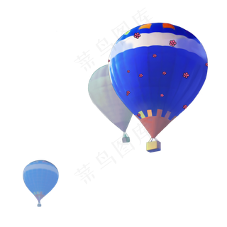 六一儿童节立体热气球