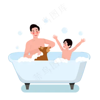 卡通清新父亲节设计素材