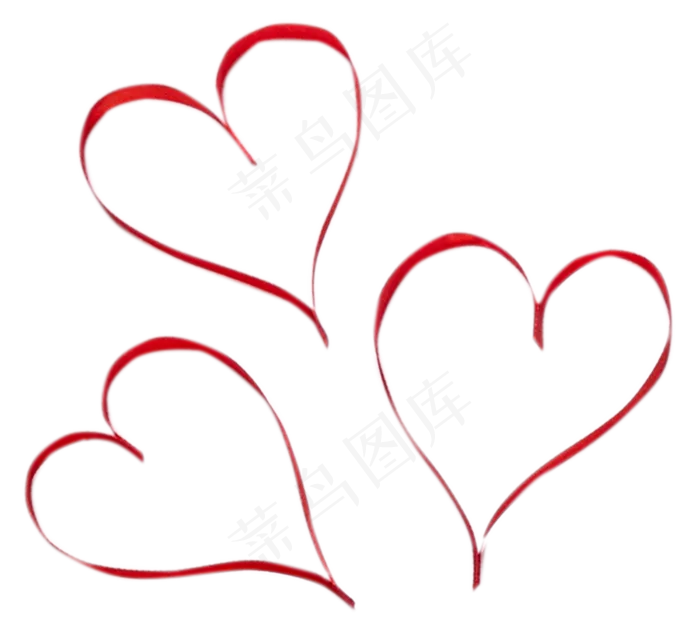 丝带心形(1200X1079(DPI:300))psd模版下载