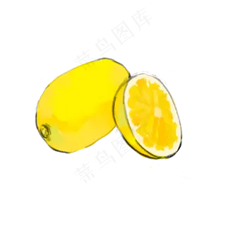 黄色柠檬水果