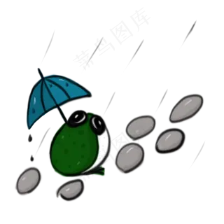 卡通手绘青蛙PNG素材