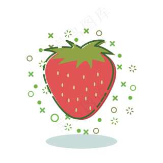 扁平简约MBE卡通立秋丰收水果