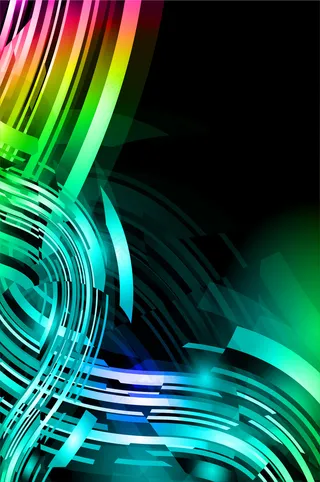 炫丽多彩科技光效平面素材