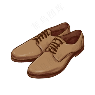 父亲节一双皮鞋PNG免抠素材