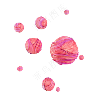 电商漂浮球体,免抠元素