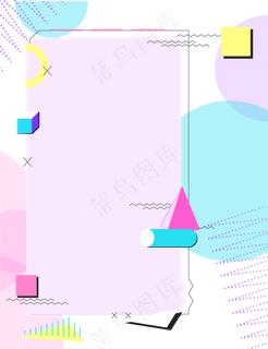 孟菲斯线条几何纹理