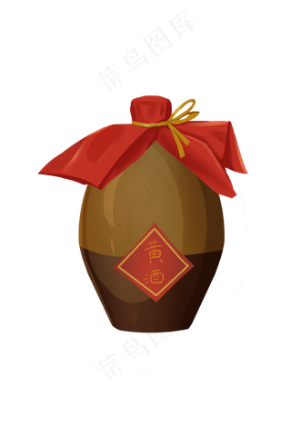 可爱端午黄酒装饰