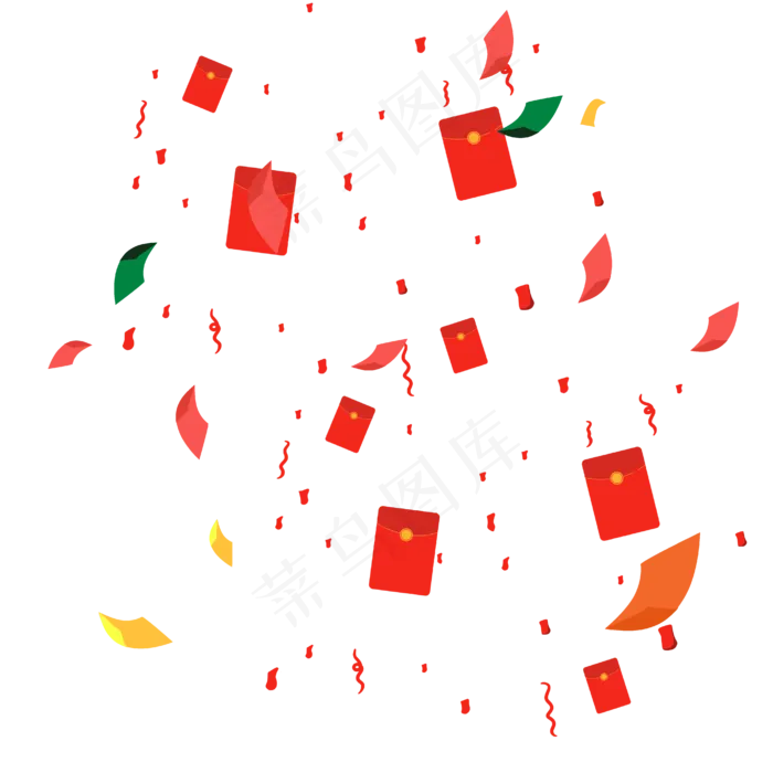 双十一漂浮红包,免抠元素(4167*4167px 300 dpi )ai矢量模版下载