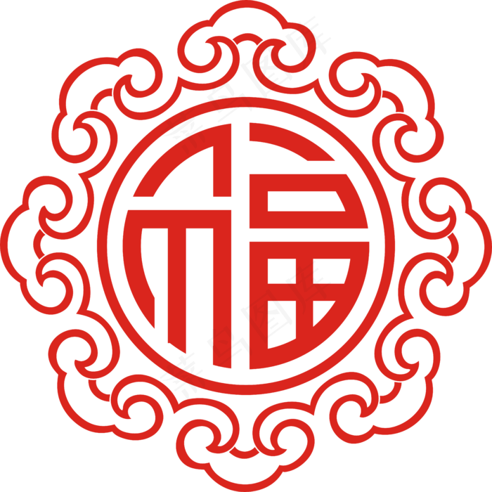 中国传统福字
