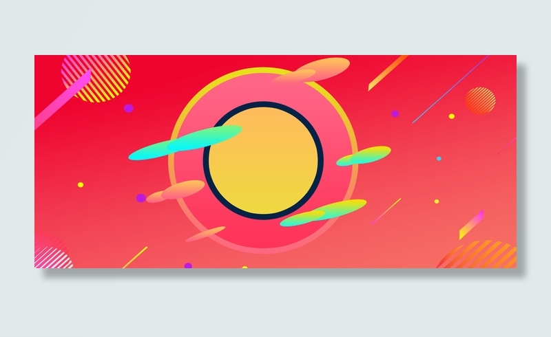 电商渐变促销618Banner背景