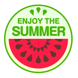 卡通手绘夏季水果标签设计