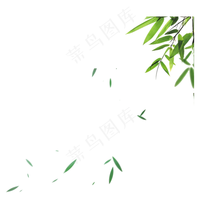 春天树叶飘落的叶子,免抠元素