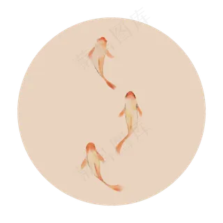 中国风古典古风荷花矢量图