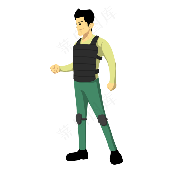 抗战革命男军人(2500X2500(DPI:300))psd模版下载