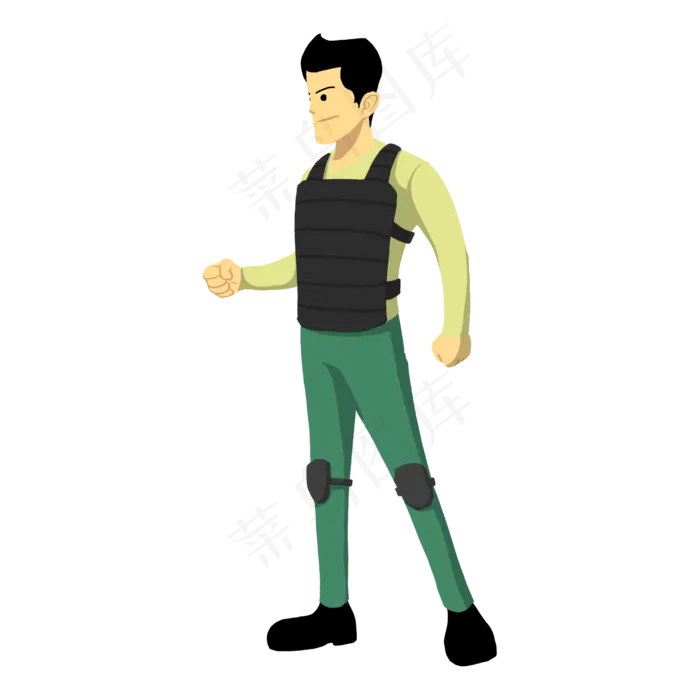 抗战革命男军人(2500X2500(DPI:300))psd模版下载