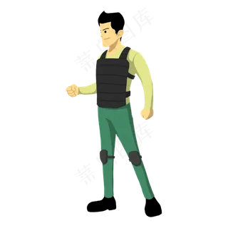 抗战革命男军人