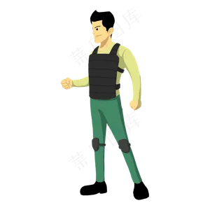 抗战革命男军人