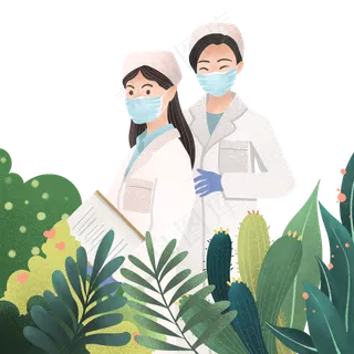 三八妇女节女英雄护士,免抠元素