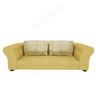 C4D立体仿真室内家居沙发,免抠元素