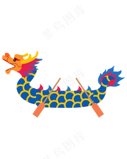 矢量端午节龙舟PNG