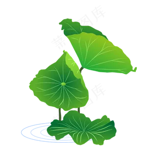 矢量卡通粉色莲花