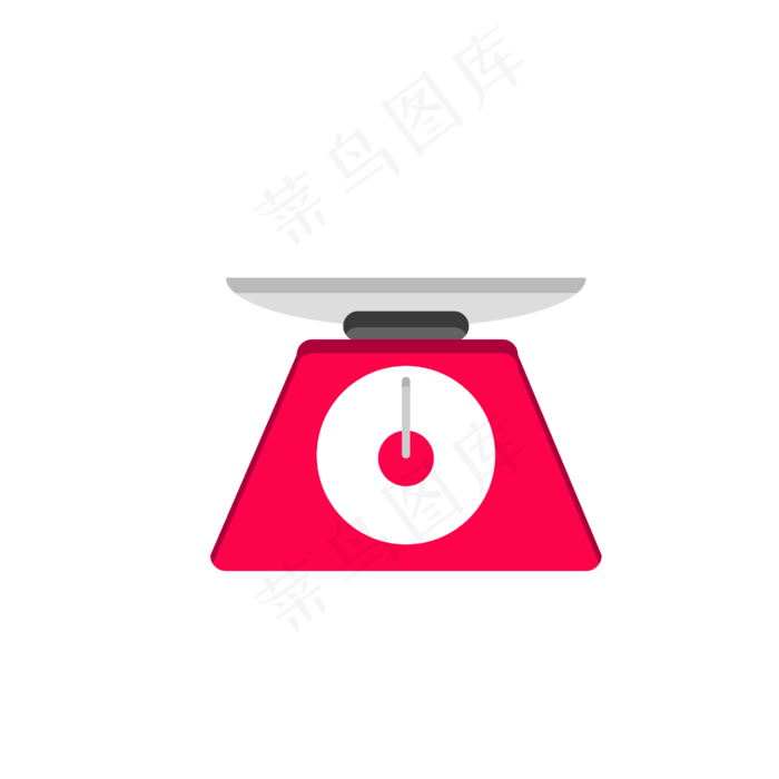 矢量图卡通水果称