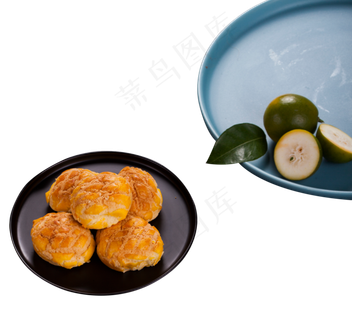 水果柠檬糕点蛋糕