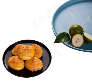 水果柠檬糕点蛋糕