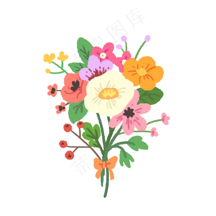 花草花束植物(2000X2000(DPI:300))psd模版下载