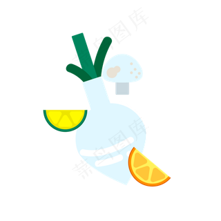 处夏蔬菜蔬果蘑菇柠檬素材